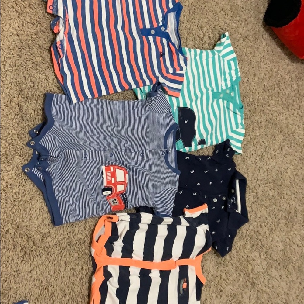 Set of 5 Carter’s boys rompers